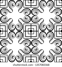 Seamless geometric art deco pattern. Vintage ornamental texture for design