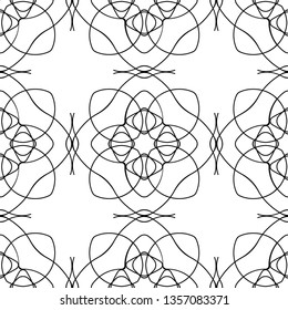 Seamless geometric art deco pattern. Vintage ornamental texture for design
