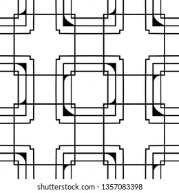 Seamless geometric art deco pattern. Vintage ornamental texture for design