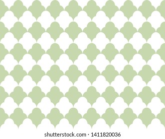 Seamless Geometric Art Deco Pattern. Abstract vector floral background.