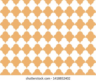 Seamless Geometric Art Deco Pattern. Abstract vector floral background.