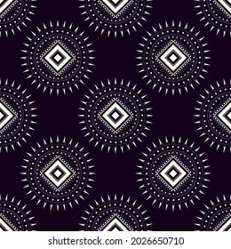 Seamless geometric artistic ornamental pattern. Vector geometric frame design. Ethnic style applied decoration.