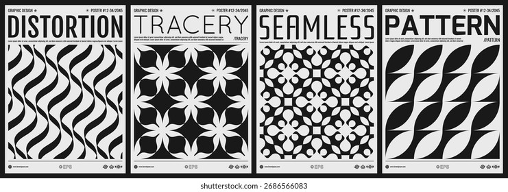 Seamless geometric background. Abstract dynamic template. Wavy curved ribbons. Cover design template. 3D illustration for brochure, poster, presentation, flyer or banner.