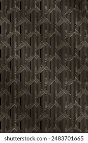 Seamless Geometric Background: Abstract Geometric Gold and Black