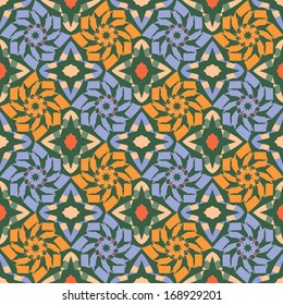 seamless geometric background with abstract shapes