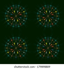 seamless geometric background with abstract shapes 