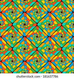 seamless geometric background with abstract shapes 