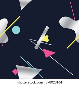 Seamless geometric background with abstract shapes 1