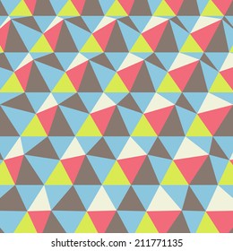 Fondo geométrico impecable. Ilustración del vector abstracto. Mosaico. Se puede usar para fondo de pantalla, fondo de página web, portada de libro. 