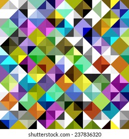 Seamless geometric background. Abstract vector Illustration. Mosaic. Can be used for wallpaper, web page background, book cover. 