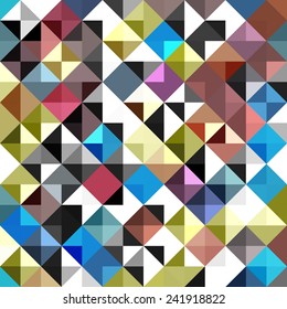 Seamless geometric background. Abstract vector Illustration. Mosaic. Can be used for wallpaper, web page background, book cover. 