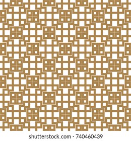 Nahtloser geometrischer Hintergrund. Abstrakte Vektorgrafik. Einfaches Grafikdesign. Muster für Stoffdruck, Verpackung, Packung.