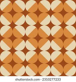 Seamless geometric background circle and rhombus