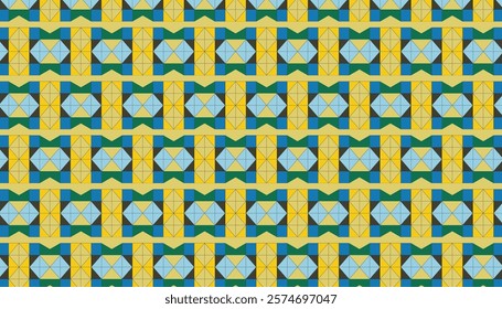 Seamless geometric background combination of colorful shapes. Perfect for printing, design backgrounds, wallpaper and tiles.