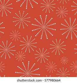 Seamless geometric background with dots. Vector illustration.