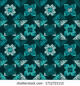 Seamless geometric background. Drawn various shapes and doodles of objects. Abstract modern fashion illustration. Drawing for web design or printing.