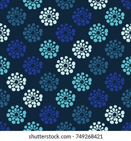 Seamless geometric background. Drops texture. Textile rapport.