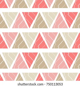 Seamless geometric background. Glitch texture. Textile rapport.