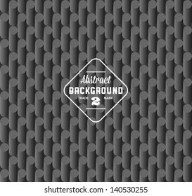 seamless geometric background with label