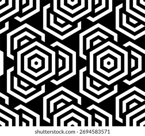 nahtloser geometrischer Hintergrund. Minimalistisches geometrisches Labyrinth-Vektordesign