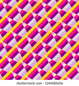 Seamless geometric background. Modern stylish texture. Repeating geometric triangular grid. Simple graphic design. Trendy line geometry design for textile, wallpaper. Vector Illustration.