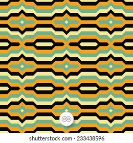 Fondo geométrico impecable. Mosaico. Ilustración del vector abstracto. Se puede usar para fondo de pantalla, fondo de página web, portada de libro.