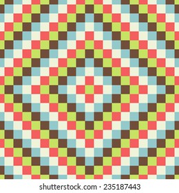 Fundo geométrico contínuo. Mosaico. Vetor abstrato Ilustração. Pode ser usado para papel de parede, fundo da página da web, capa do livro. 
