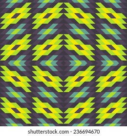 Fondo geométrico impecable. Mosaico. Ilustración del vector abstracto. Se puede usar para fondo de pantalla, fondo de página web, portada de libro.