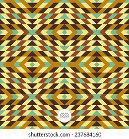 Nahtloser geometrischer Hintergrund. Mosaik. Abstrakte Vektorgrafik. Kann für Tapete, Web-Hintergrund, Buchumschlag verwendet werden.