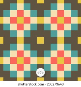Seamless geometric background. Mosaic. Abstract vector Illustration. Can be used for wallpaper, web page background, book cover. 