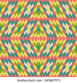 Fondo geométrico impecable. Mosaico. Ilustración del vector abstracto. Se puede usar para fondo de pantalla, fondo de página web, portada de libro.