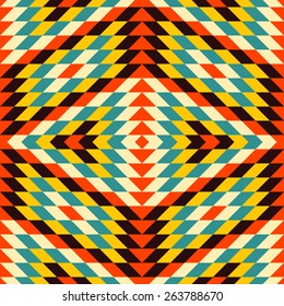 Nahtloser geometrischer Hintergrund. Mosaik. Abstrakte Vektorgrafik. Kann für Tapete, Web-Hintergrund, Buchumschlag verwendet werden.