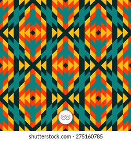 Nahtloser geometrischer Hintergrund. Mosaik. Abstrakte Vektorgrafik. Kann für Tapete, Web-Hintergrund, Buchumschlag verwendet werden.