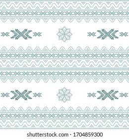 Seamless geometric background motif ulos batak. seamless traditional textile bandhani sari border. creative seamless indiant bandhani textures border design