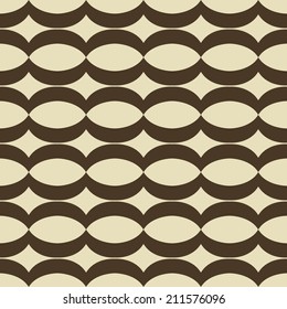 Seamless geometric background with oval shapes. Tablecloth pattern.