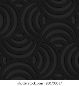Seamless geometric background. Pattern with 3D texture and realistic shadow.Textured black plastic striped pin will.