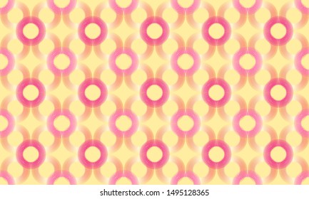 Seamless Geometric background pattern. Colorful Decorative graphic pattern made of circles. vector illustration EPS 10