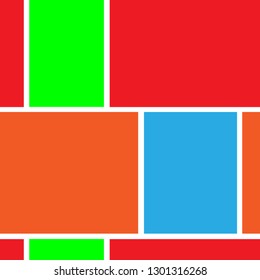 seamless geometric background with rectangles on white
