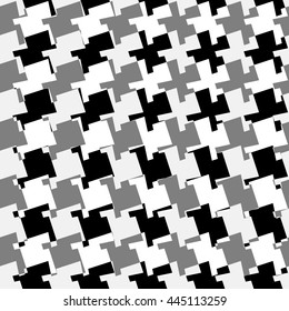 Seamless geometric background. Repeatable abstract monochrome pattern. Vector illustration with edgy, angular geometric shapes.