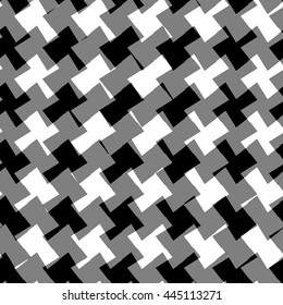 Seamless geometric background. Repeatable abstract monochrome pattern. Vector illustration with edgy, angular geometric shapes.