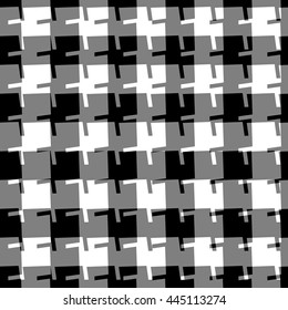 Seamless geometric background. Repeatable abstract monochrome pattern. Vector illustration with edgy, angular geometric shapes.