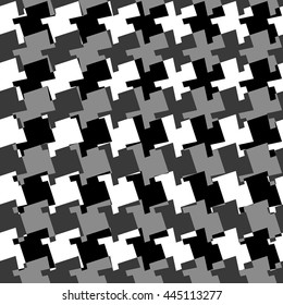Seamless geometric background. Repeatable abstract monochrome pattern. Vector illustration with edgy, angular geometric shapes.