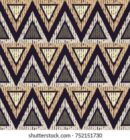 Seamless geometric background. Scribble texture. Textile rapport.