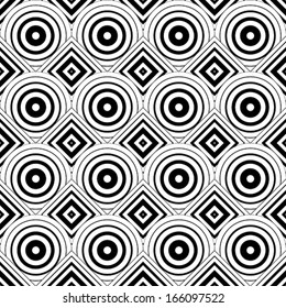 Seamless geometric background, simple black and white stripes vector pattern, accurate, editable and useful background for design or wallpaper.