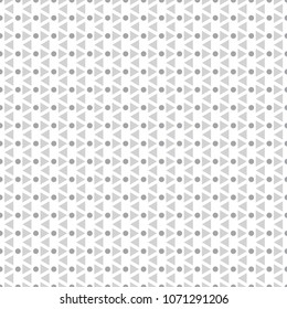Seamless geometric background. Simple pattern with triangles and dots. Doodle for design. Art creation. Greeting cards