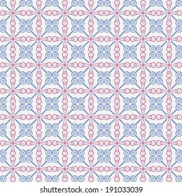 Seamless geometric background with sweets. Vector 