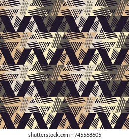 Seamless geometric background. Tangram pattern. Scribble texture. Textile rapport.