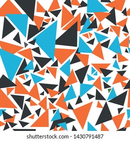 Seamless geometric background with triangles. Vector illustration.