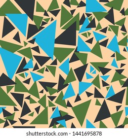 Seamless geometric background with triangles. Vector illustration.
