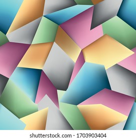 Seamless geometric background with triangles. Vector illustration.